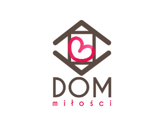 Projekt graficzny logo dla firmy online dom miłości